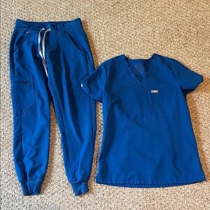 Figs Technical Collection Royal Blue Scrub Set